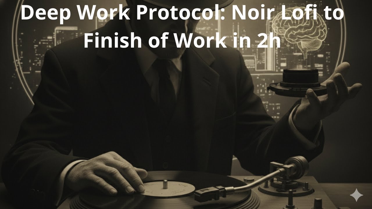 2 hours  Deep Work Protocol Noir Focus