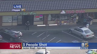 Ken bastida reports on police investigating a shooting in san jose
that left three male victims injured (5-9-2019)