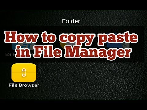 How to copy paste in file manager?? hqdefault