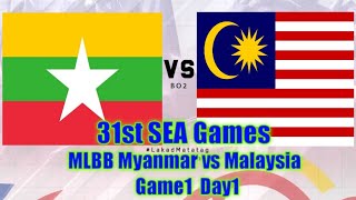 31st SEA Games MLBB Myanmar vs Malaysia Game1 Day1 screenshot 4