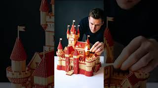 Matchstick Castle Fire Experiment Mind Blowi