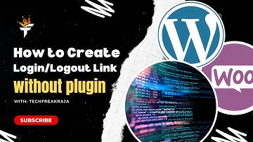 Setup WordPress Login/Logout Link without plugin | Short Code for Login/logout link in WooCommerce