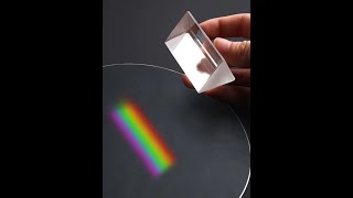 Glass Prism Reflecting Spectrum Triangular  Science Stem Toys Children Learning