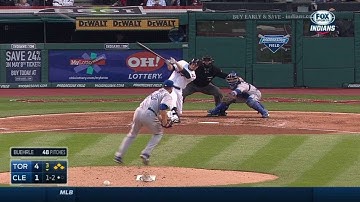 TOR@CLE: Moss hits a two-run double to right field