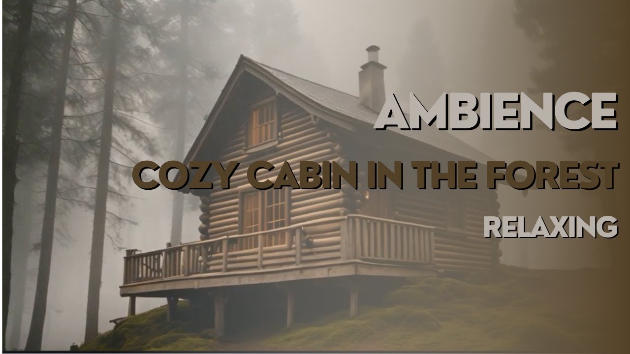 Cozy Cabin in the Misty Mountains 🌲 | Relaxing Ambience with Soothing ...
