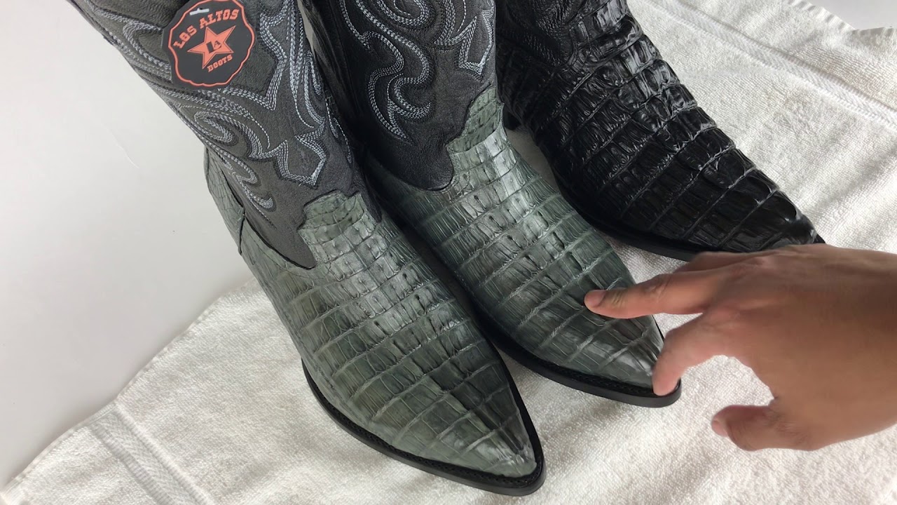 faux alligator boots