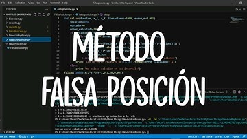 Método de Falsa Posición Geogebra y Phyton