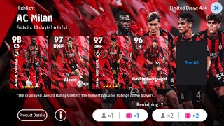 MAX LEVEL BUILD! Tomori, Ricci, Alexis David Training Guide AC Milan Highlight Pack (eFootball 2026)