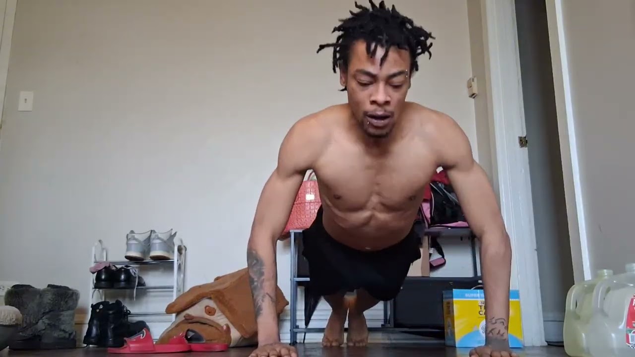 Day 22: Home Workout | Overhead Press, Deadlifts, Reverse Lunges & Push Ups