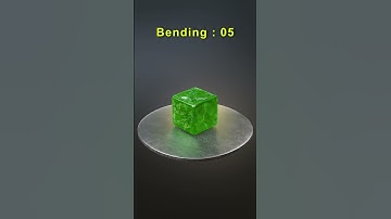 Blender Softbody Simulation | Bending Values | #b3d #simulation #shorts