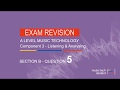 Question 5 component 3 listening and analysing a level music technology exam revision session