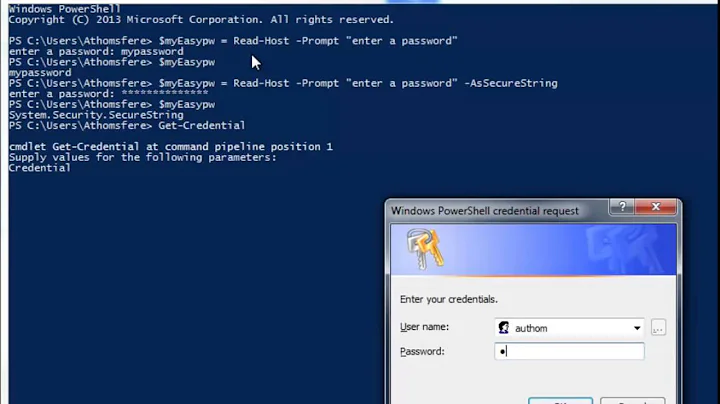 How to use Passwords and SecureStrings in PowerShell