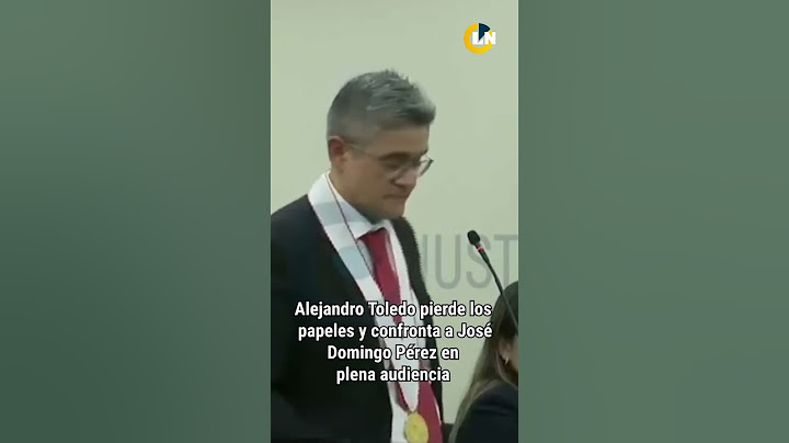 Alejandro Toledo pierde los papeles y confronta al fiscal José Domingo Pérez