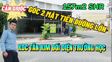 Bán Đất Cần Giuộc Góc 2 Mặt Tiền KDC Tân Kim Giá Tốt