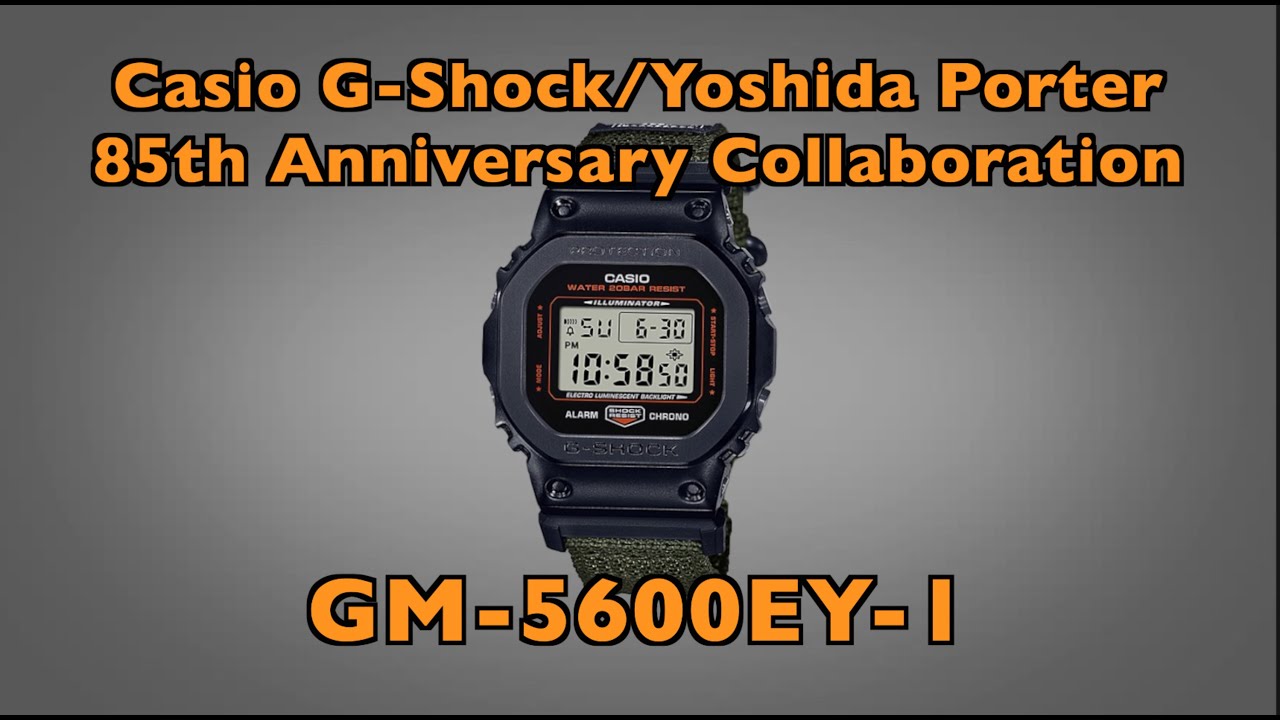 GM-5600EY Casio G-Shock & Yoshida Porter 85th Anniversary Collaboration  Limited Edition