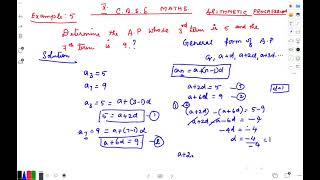 ARITHMETIC PROGRESSION EXAMPLE 5 3(5) |MATHS |10TH GRADE |CBSE |NCERT |ICSE |IB