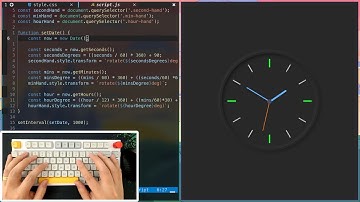 ASMR Programming - Analog Clock - No Talking