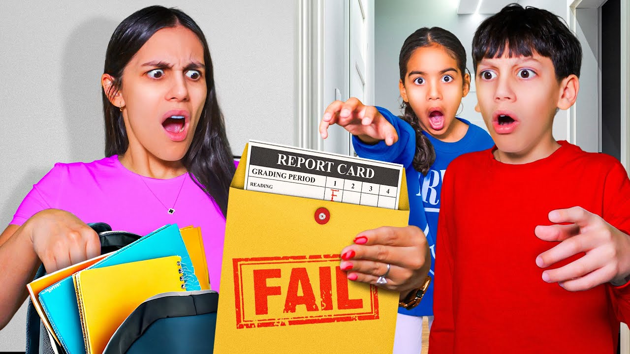 My Mom Found Out We FAILED School... - YouTube