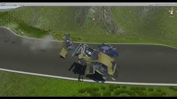Unity 3d Mobile Race Crash Testing