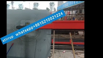 how automatic stirrup bending machine working? stirrup bender in construction site #stirrupbender