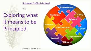 IB learner profile - PRINCIPLED