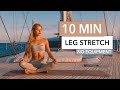 10 MIN LEG STRETCH - hamstrings, butt, thighs - for sore muscles and flexibility I Pamela Reif