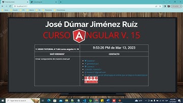 Curso Angular v15: Componentes III - Creación Manual | Video Tutorial #7