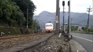 台鐵E1000車頭試運轉雙溪站發車