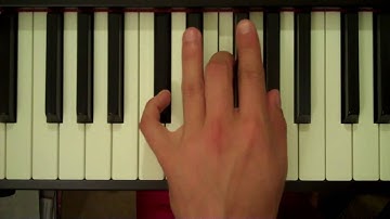 How To Play a Db Major Chord on Piano (Left Hand)