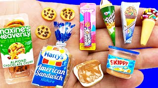 18 DIY BARBIE MINIATURE FOOD AND HACKS AND CRAFTS COLLECTION FOR DOLLHOUSE !!!