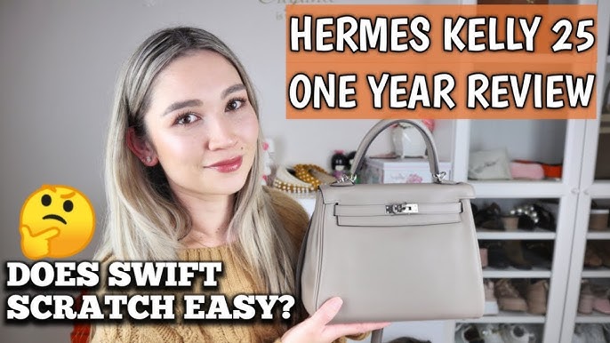 Hermès Craie Swift Leather Kelly Cut GHW – FashionsZila