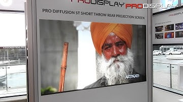 Short Throw Rear Projection Screen- Pro Diffusion ST