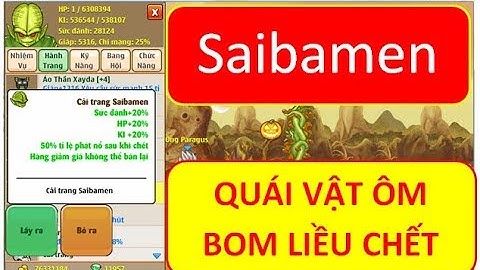 Ngoc rong online: Cải trang Saibamen thực chất là dân is ôm bom liều chết sao, hóng hóng