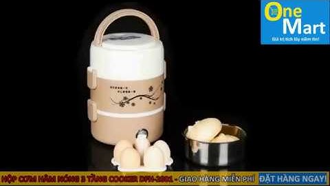 Hộp cơm hâm nóng cắm điện 3 tầng ruột inox Cooker DFH 2001