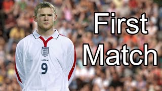Wayne Rooney First Match for England (17 years old)
