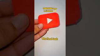 Diy YouTube Logo #youtube #shorts #diy #art #cardboard#craft #viral