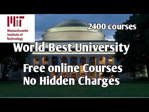 MIT Free Online Courses// MIT open courseware// Massachusetts Institute of Technology