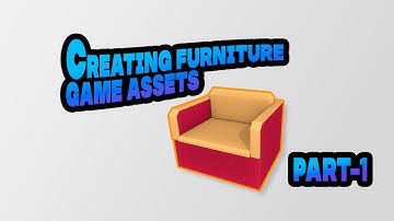 Low Poly Timelapse: Creating a 3D Model of Furniture for Video Games - 1
