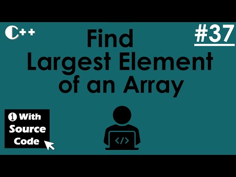 Find Largest element of an array || In C++