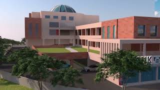 Green Architecture: 3D Building & Open Space Animation | Royalty Free