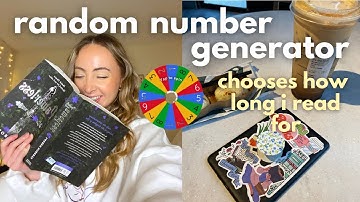 i let a random number generator pick how long i read for  📖🫶