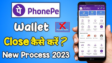 Phonepe wallet close kaise kare 2024 | how to deactivate phonepe wallet