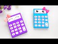 Как сделать бумажный Калькулятор и Мини Блокнот 🌟 Кавайные оригами поделки из бумаги своими руками