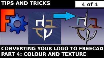 Converteer uw logo naar FreeCAD DEEL 4 van 4: Kleur en textuur voor uw model. Beginnershandleiding