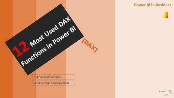 12 Most Used DAX Functions in Power BI