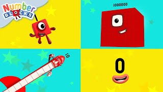 biggest smallest and tallest numbers learn to count numberblocks