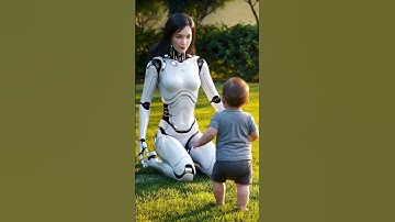 Baby’s First Steps with AI Mom 🌸 #airobot #robots