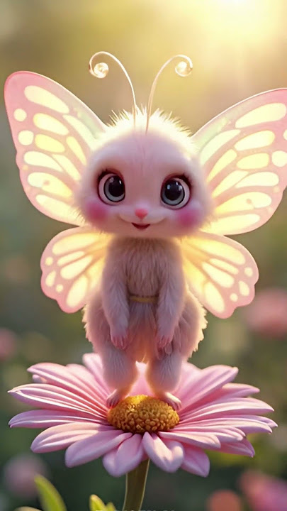 Cute Butterfly Transforms Into a Magical Angel ✨ #angel #butifyoucloseyoureyes #youtubeshorts #viral