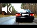 Mercedes E55 AMG w210 - Exhaust Sound (start, acc, rev and fly by)