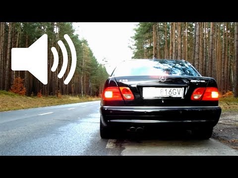 Mercedes E55 AMG w210 - Exhaust Sound (start, acc, rev and fly by)